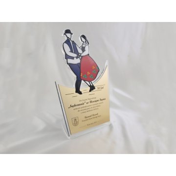 FOLK COUPLE STATUETTE - model DTA14 - height 33.5 cm