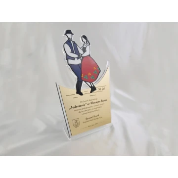 FOLK COUPLE STATUETTE - model DTA14 - height 33.5 cm