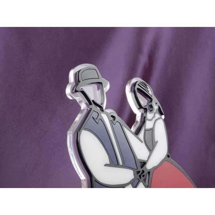 FOLK COUPLE STATUETTE - model DTA14 - height 33.5 cm