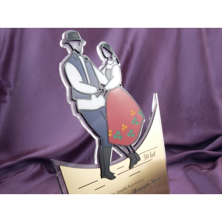 FOLK COUPLE STATUETTE - model DTA14 - height 33.5 cm