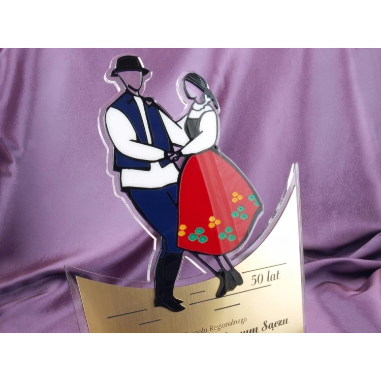 FOLK COUPLE STATUETTE - model DTA14 - height 33.5 cm