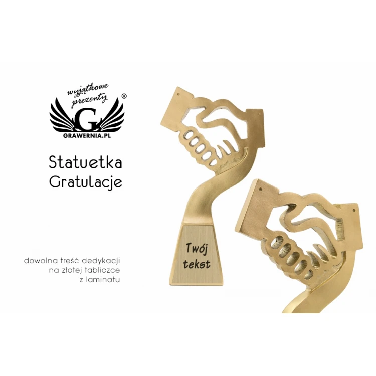 Congratulations Statuette - Attractive Cast Figurine - Height 23cm - FOL046