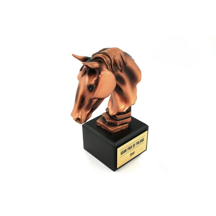 EQUESTRIANISM Statuette - Attractive Cast Figurine - Height 18.5cm