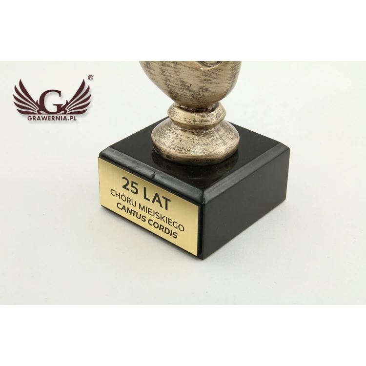 Treble Clef Statuette - Attractive Cast Figurine - Height 22.5 cm - FOL008