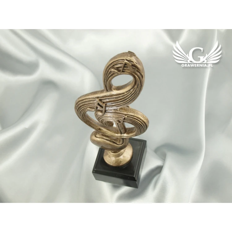 Treble Clef Statuette - Attractive Cast Figurine - Height 22.5 cm - FOL008