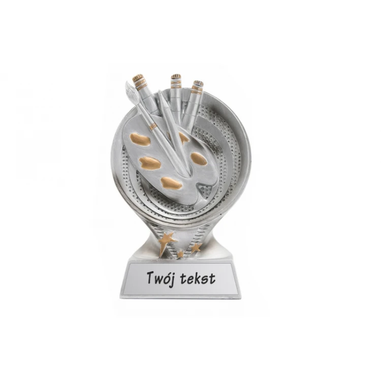Painting Statuette - Attractive Cast Figurine - Height 15cm - FOL041
