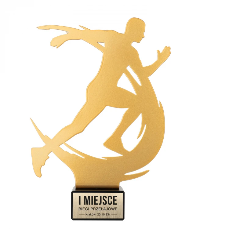 Metal Running Trophy - height 210mm - SML002