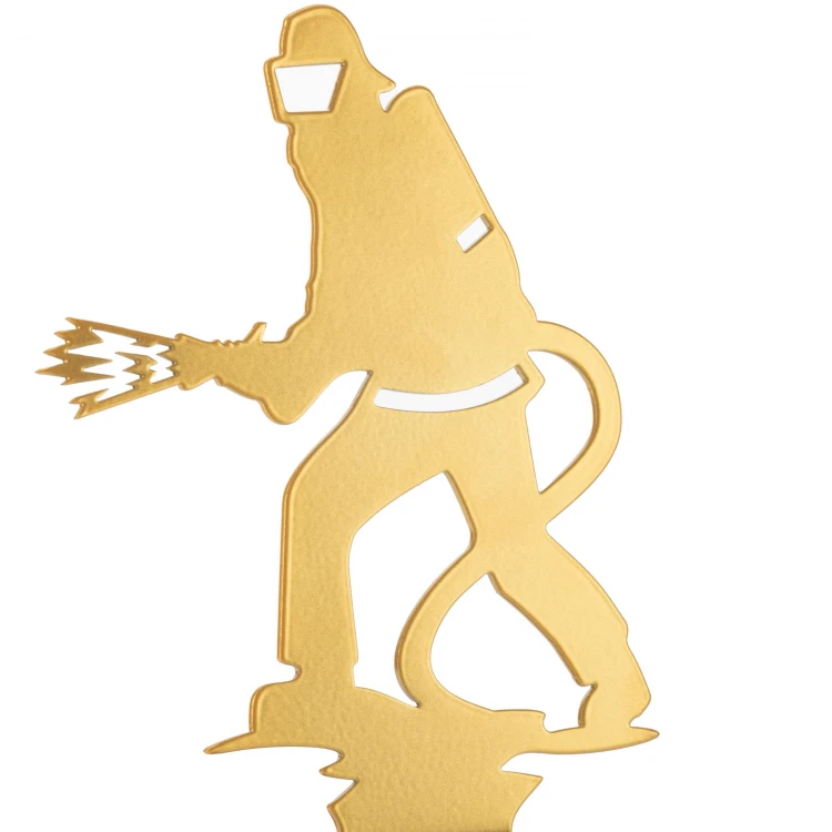 Metal Firefighter Statuette - height 210mm - SML011