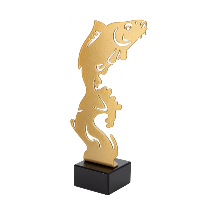 Metal Fisherman Statuette - height 210mm - SML005