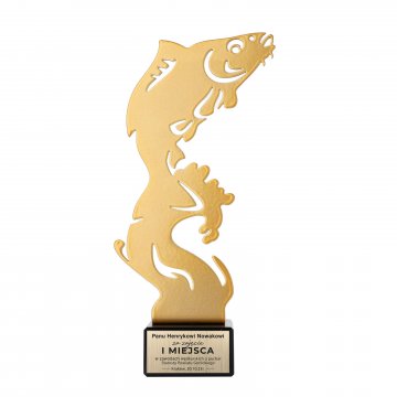 Metal Fisherman Statuette - height 210mm - SML005