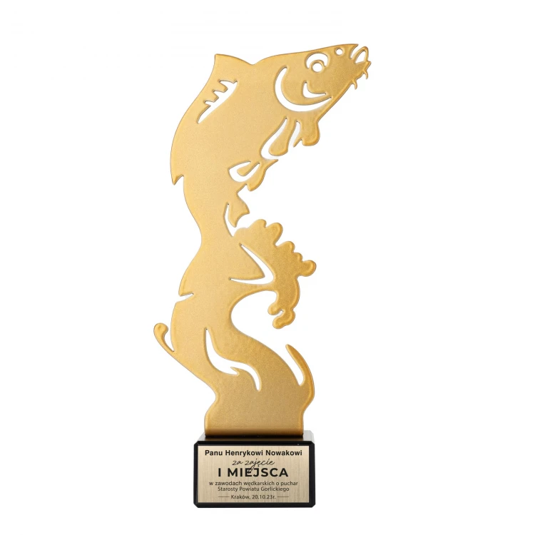 Metal Fisherman Statuette - height 210mm - SML005