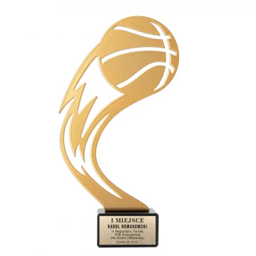 Metal Basketball Statuette - height 200mm - SML006