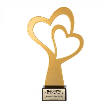 Metal Heart Statuette - height 210mm - SML009
