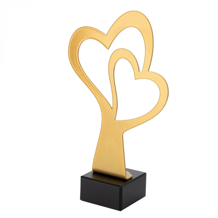 Metal Heart Statuette - height 210mm - SML009