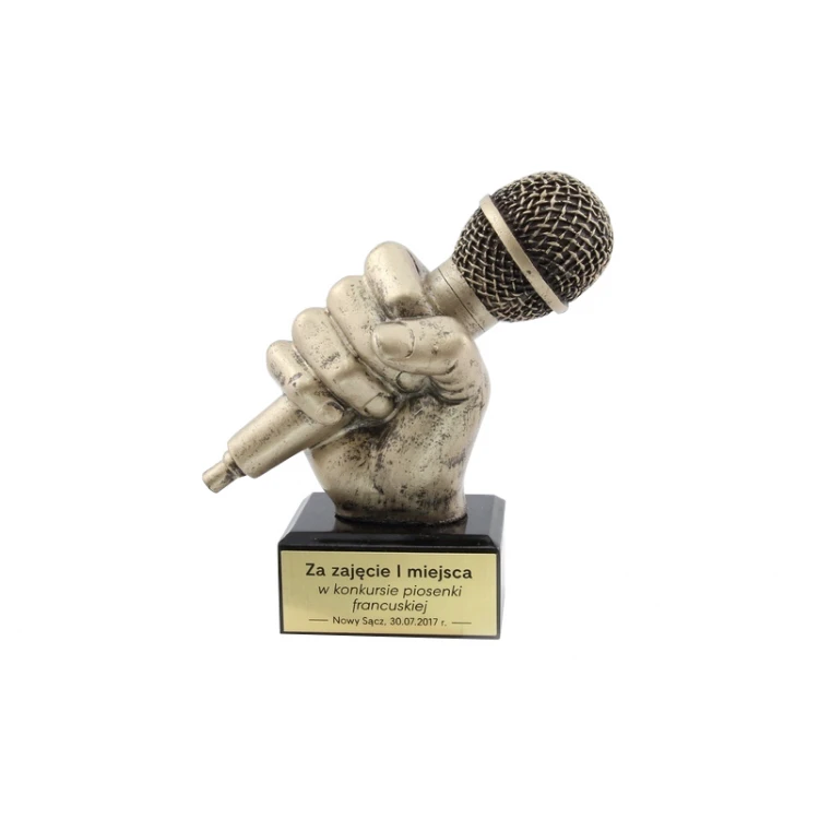 Microphone 2 Statuette - attractive cast figurine - height 13.5cm - FOL024
