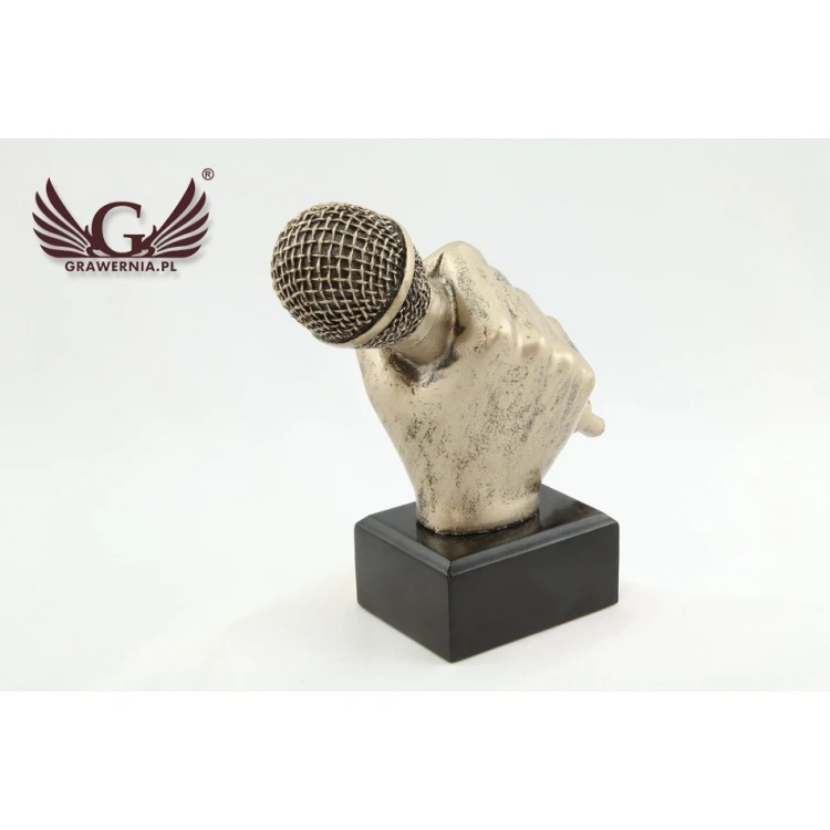 Microphone 2 Statuette - attractive cast figurine - height 13.5cm - FOL024