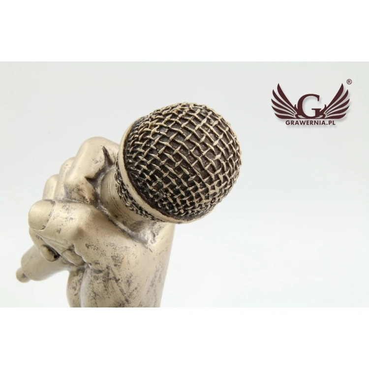 Microphone 2 Statuette - attractive cast figurine - height 13.5cm - FOL024
