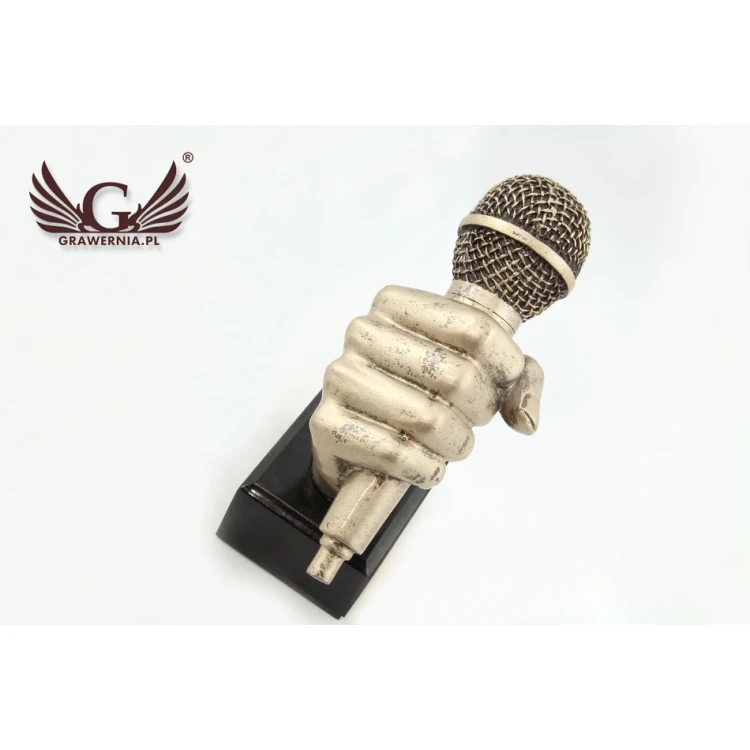 Microphone 2 Statuette - attractive cast figurine - height 13.5cm - FOL024
