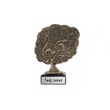 Music 1 Statuette - Violin Tree - attractive cast figurine - height 21 cm
