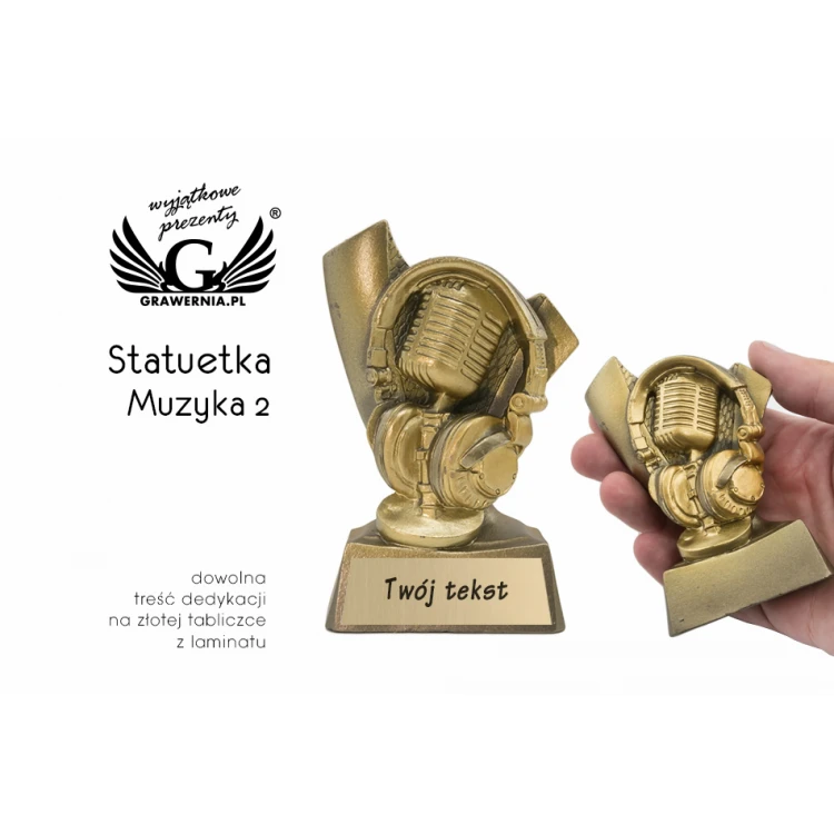 Music Statuette 3 - attractive cast figurine - height 9.5cm - FOL040