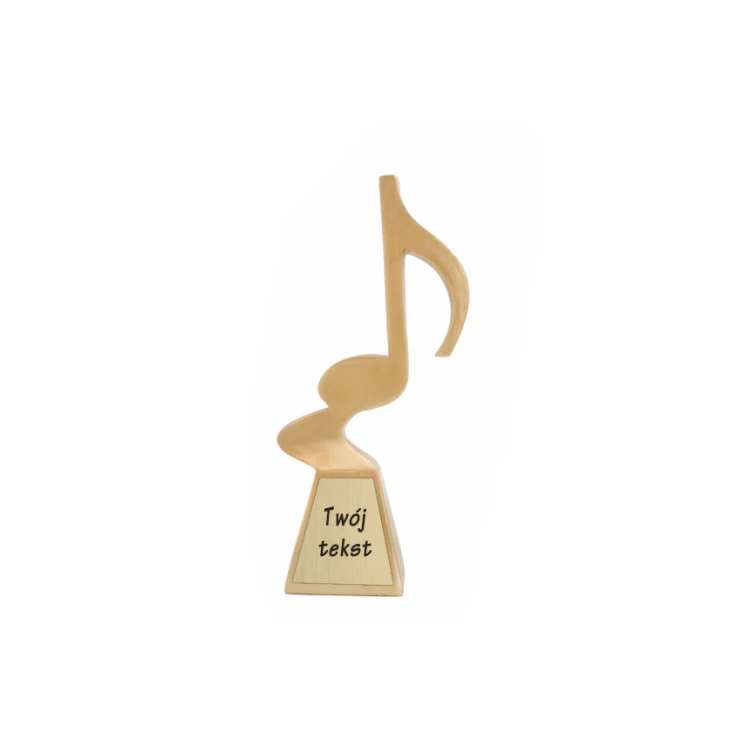 Music Note Statuette - Attractive Cast Figurine - Height 23cm - FOL044