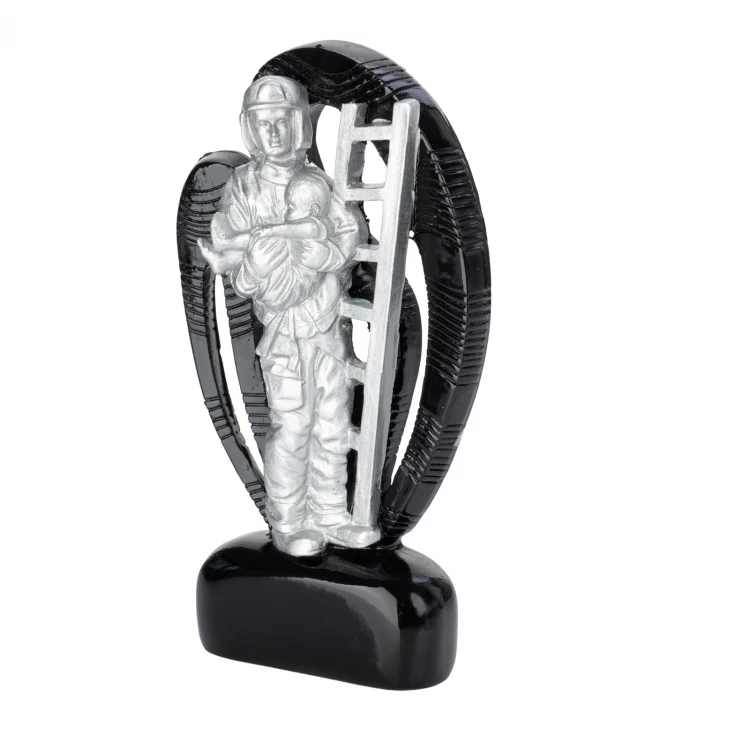 Cast Firefighter Figurine 4 - height 15.5cm - FOL066