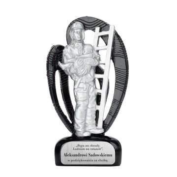 Cast Firefighter Figurine 4 - height 15.5cm - FOL066