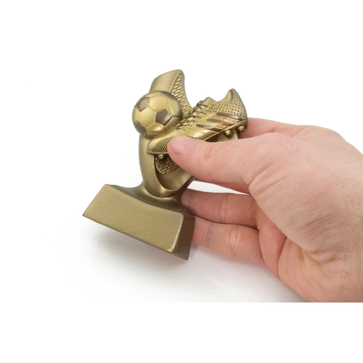 Football Statuette 2 - Attractive Cast Figurine with Your Engraving - Height 10cm - FOL057
