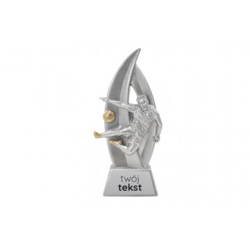 Football Statuette 3 - Attractive Cast Figurine with Your Engraving - Height 18cm - FOL058