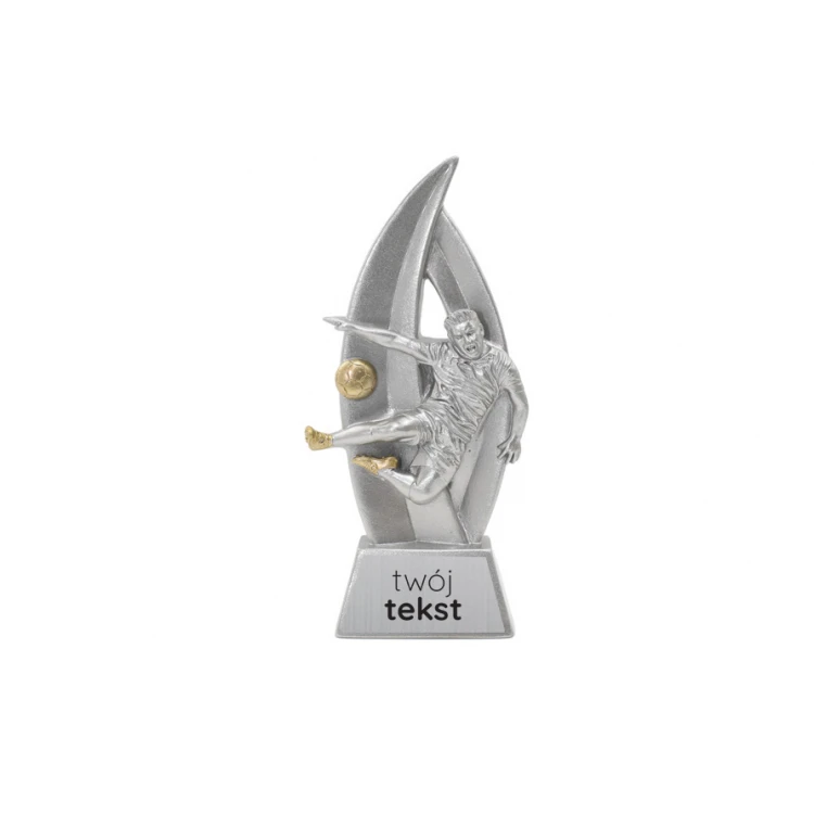 Football Statuette 3 - Attractive Cast Figurine with Your Engraving - Height 18cm - FOL058