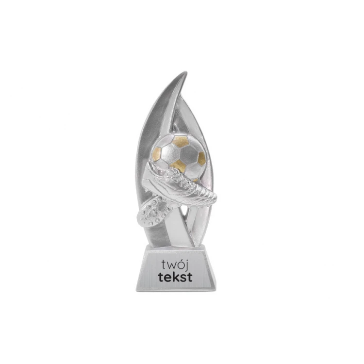 Football Statuette 4 - Attractive Cast Figurine with Your Engraving - Height 18cm - FOL059