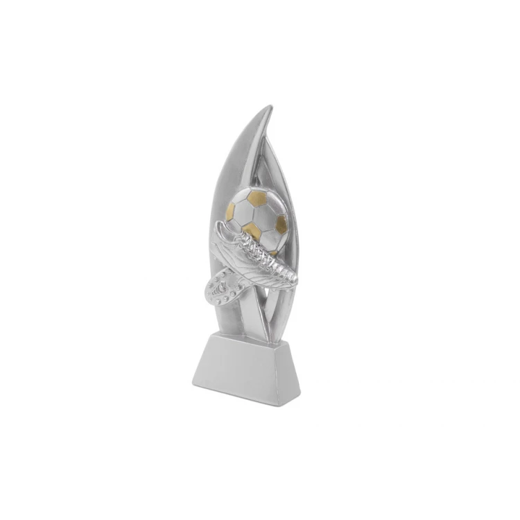 Football Statuette 4 - Attractive Cast Figurine with Your Engraving - Height 18cm - FOL059