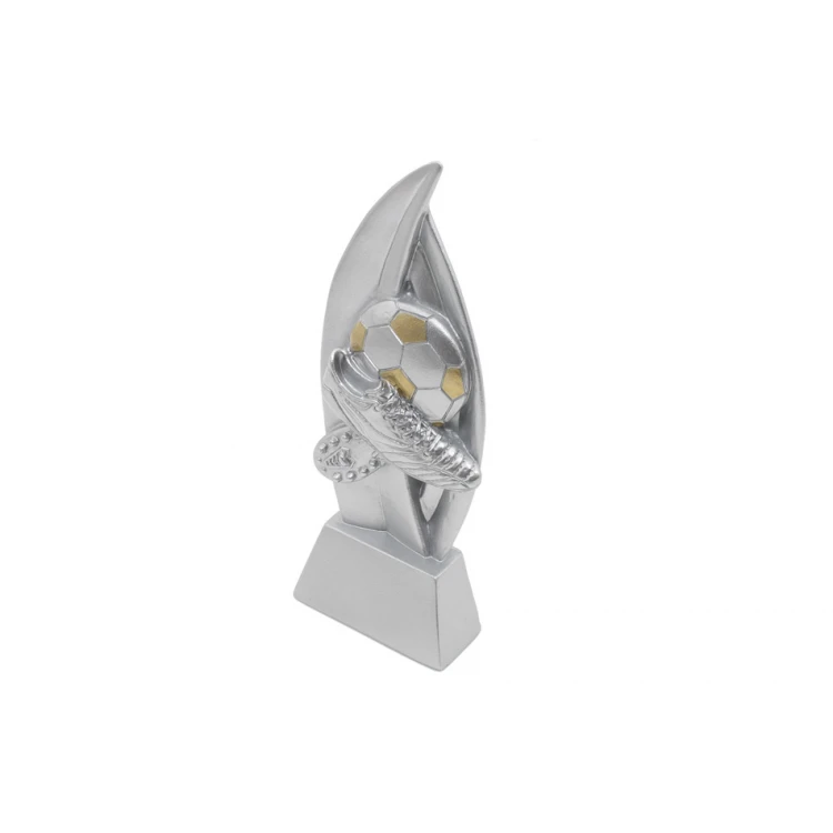 Football Statuette 4 - Attractive Cast Figurine with Your Engraving - Height 18cm - FOL059