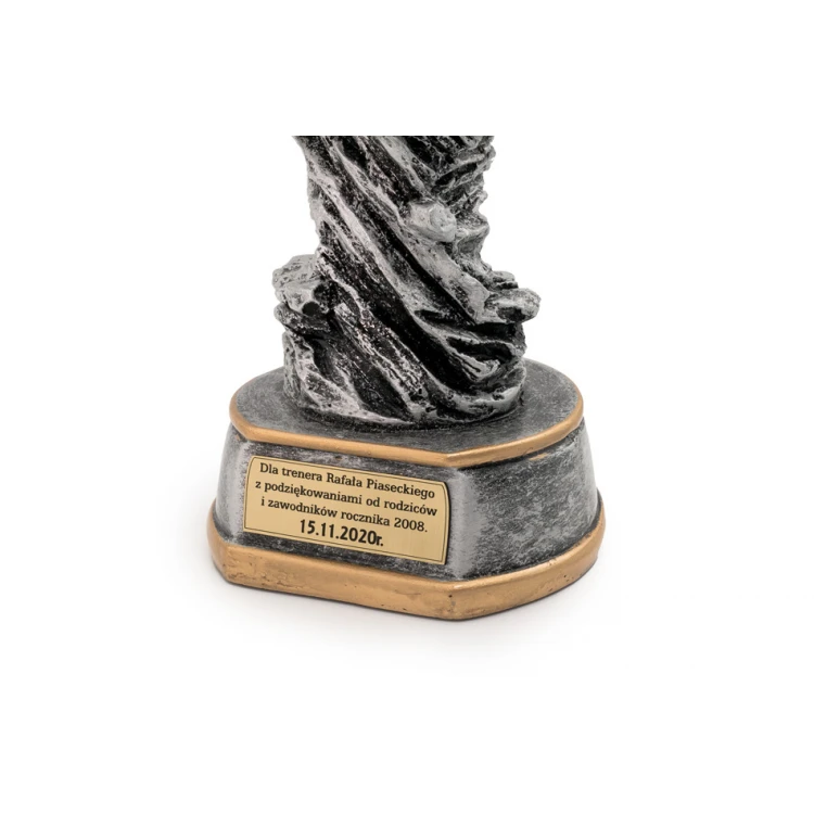 Football Statuette - Attractive Cast Figurine with Your Engraving - Height 30cm - FOL063