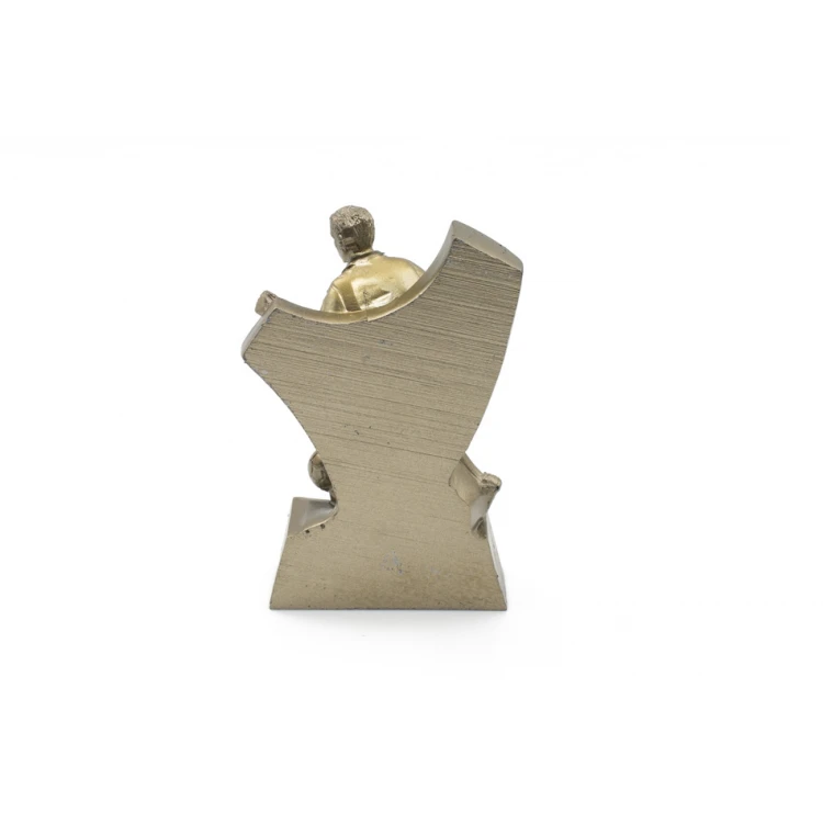 Soccer Player Statuette - attractive cast figurine with your engraving - height 10cm - FOL055