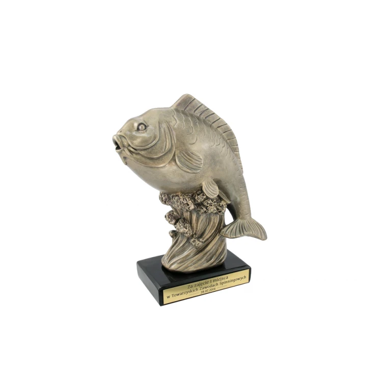 FISH Statuette - Attractive Cast Figurine - Height 29.5cm