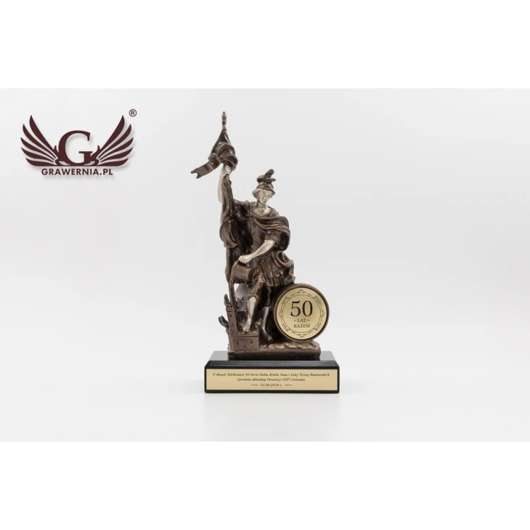 Saint Florian Statue - Patron of Firefighters - Height 26.5cm - FOL035