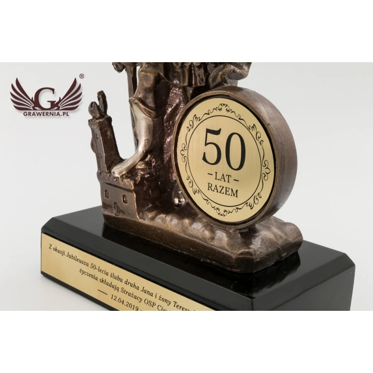 Saint Florian Statue - Patron of Firefighters - Height 26.5cm - FOL035