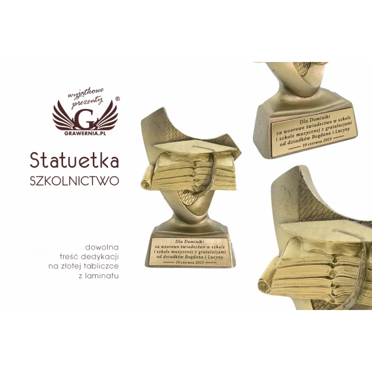 Education Statuette - Attractive Cast Figurine - Height 10cm - FOL037