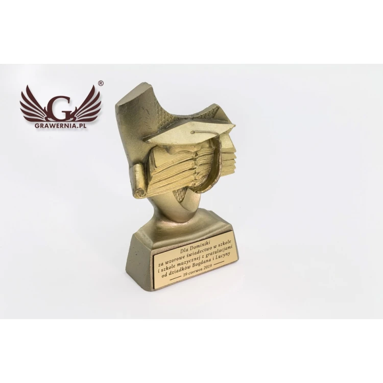 Education Statuette - Attractive Cast Figurine - Height 10cm - FOL037