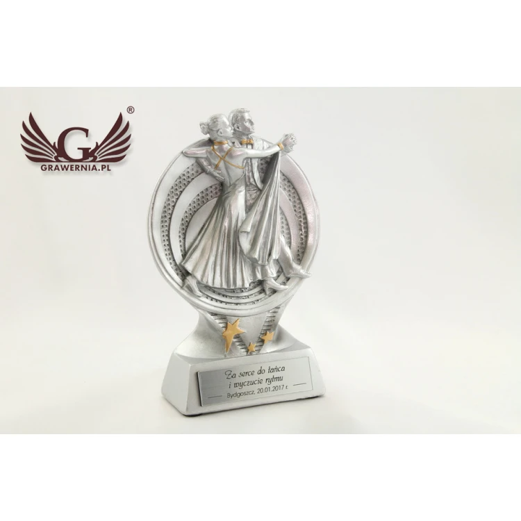 Dancers Statuette - Attractive Cast Figurine - Height 15.5 cm - FOL009
