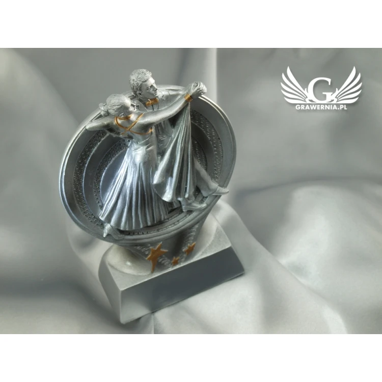 Dancers Statuette - Attractive Cast Figurine - Height 15.5 cm - FOL009