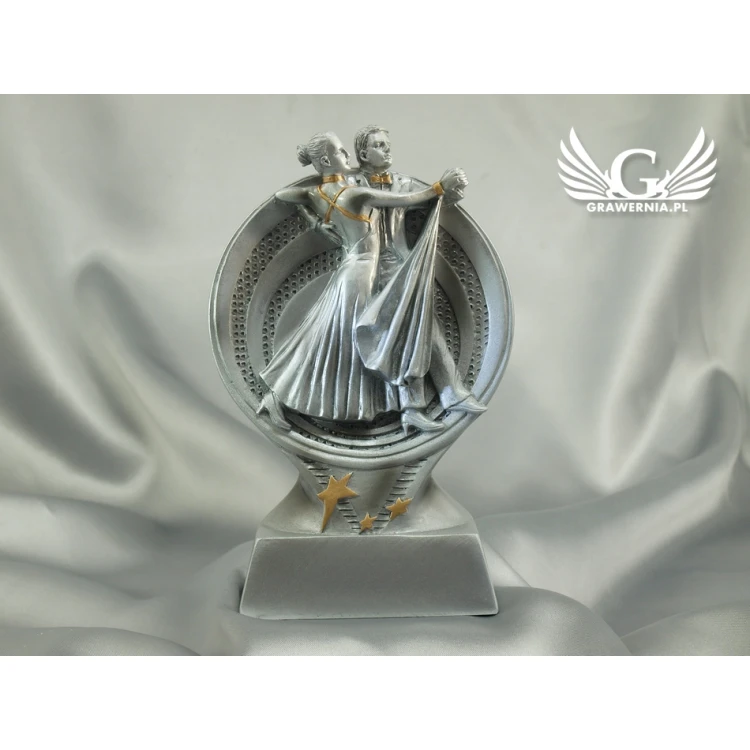 Dancers Statuette - Attractive Cast Figurine - Height 15.5 cm - FOL009