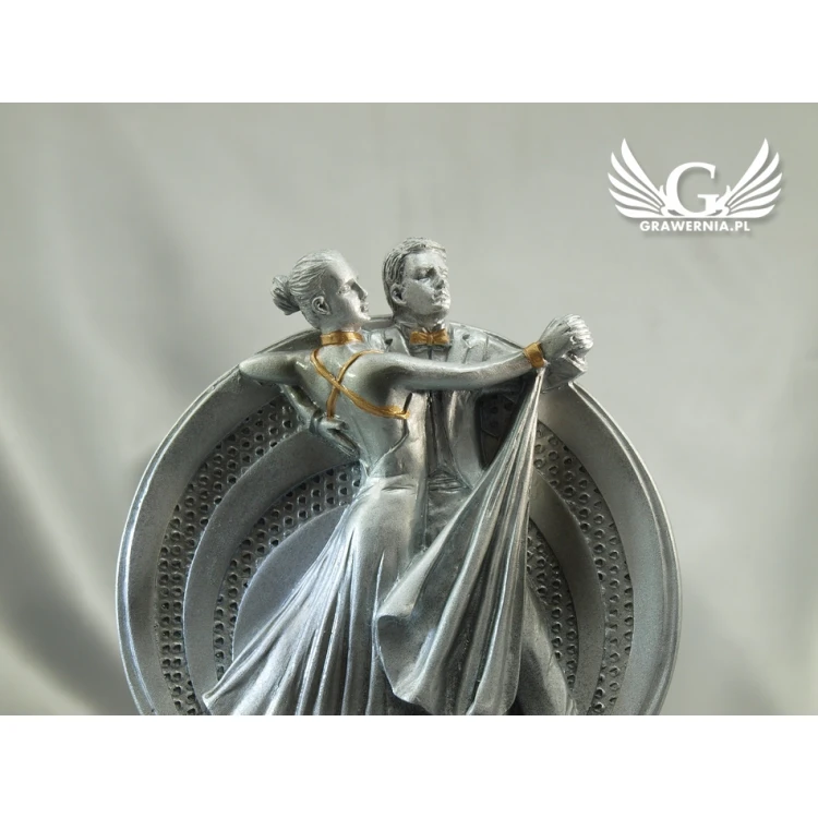 Dancers Statuette - Attractive Cast Figurine - Height 15.5 cm - FOL009