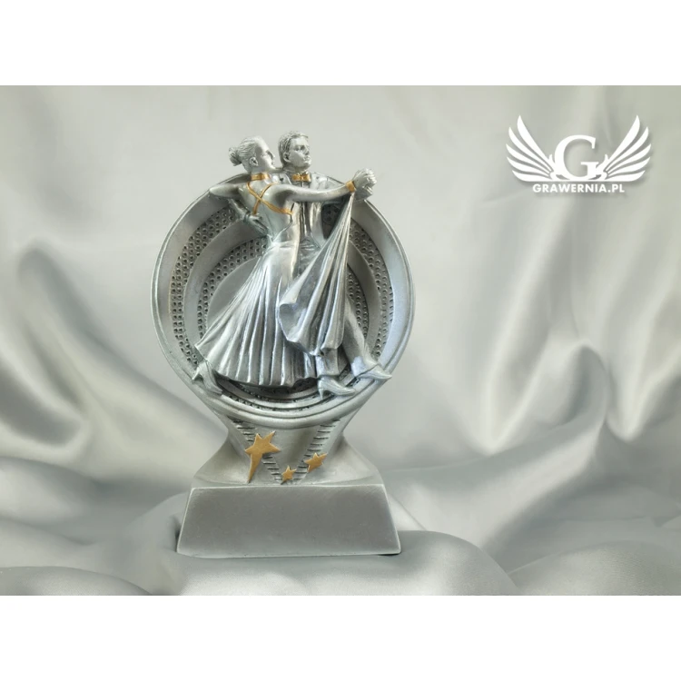 Dancers Statuette - Attractive Cast Figurine - Height 15.5 cm - FOL009