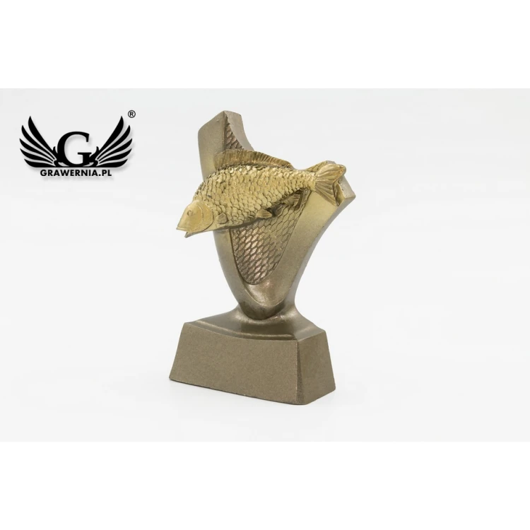 Fishing Statuette 2 - Attractive Cast Figurine - Height 9.5cm - FOL039