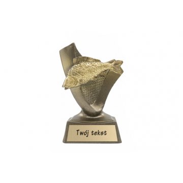 Fishing Statuette 2 - Attractive Cast Figurine - Height 9.5cm - FOL039