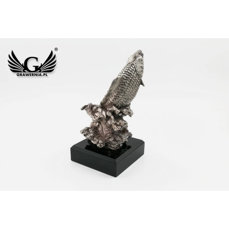 Fishing Statuette 1 - Attractive Cast Figurine - Height 20cm - FOL038