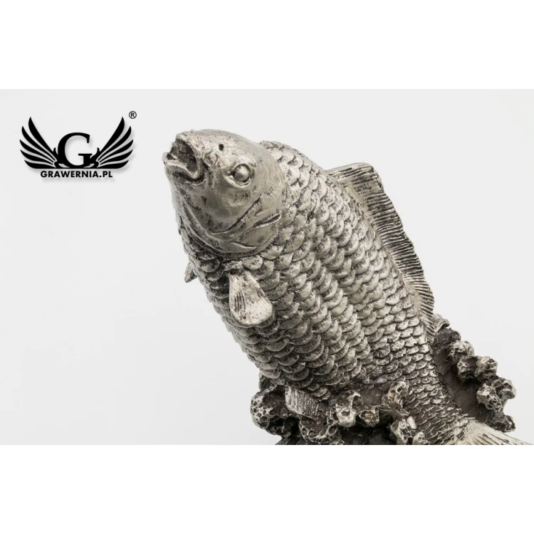 Fishing Statuette 1 - Attractive Cast Figurine - Height 20cm - FOL038
