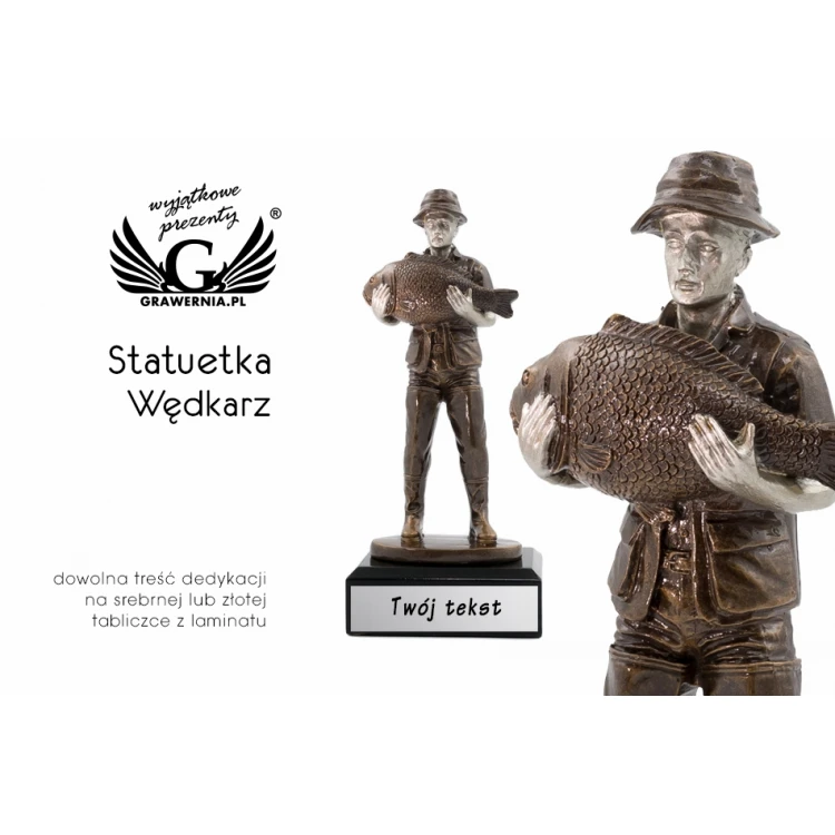 Fisherman Statuette - Attractive Cast Figurine - Height 20cm - FOL043
